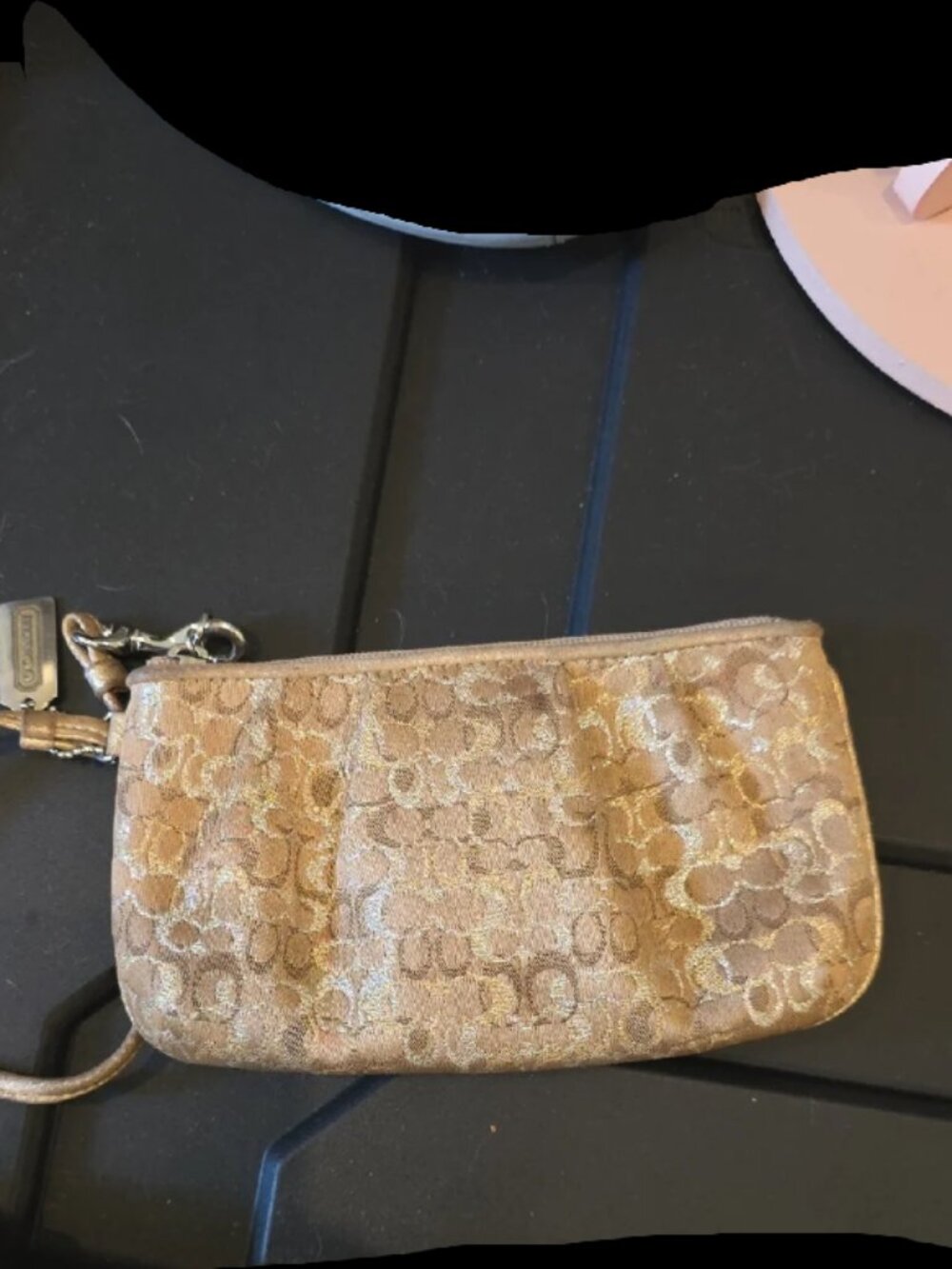 Coach Lurex wristlet